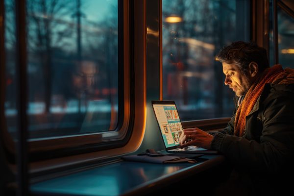 side-view-man-living-as-digital-nomad